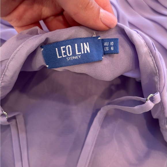 LEO LIN Amya Petal Gown Lilac - Picture 8 of 9